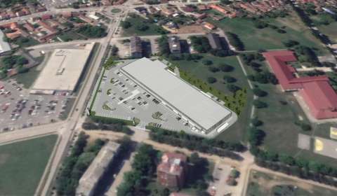 Vinkovci - Construcion of Hey park shopping center